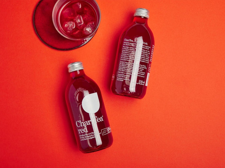 Bio Eistee Rot Rooibos Flasche - Fair Trade - ChariTea Red - 1