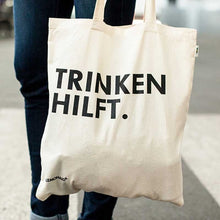 Lade das Bild in den Galerie-Viewer, Bio Lemonaid Jutebeutel Trinken hilft - lemonaid Merch - Jute-Beutel "Trinken hilft" - 1