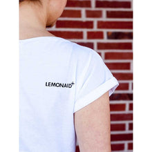 Lade das Bild in den Galerie-Viewer, Bio T-Shirt Damen GOTS - Fair produziert - ChariTea Merchandise - Damen T-Shirt weiß "Kreislauf" - 3