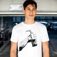 Lade das Bild in den Galerie-Viewer, Bio T-Shirt Unisex GOTS - Fair produziert - Lemonaid Merchandise - Unisex T-Shirt "Hand" weiß - 1