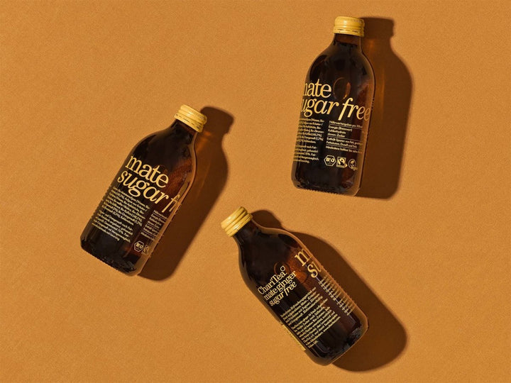 Bio Zuckerfreie Mate Eistee Flasche - Fair Trade - ChariTea Mate Ginger Sugarfree - 1