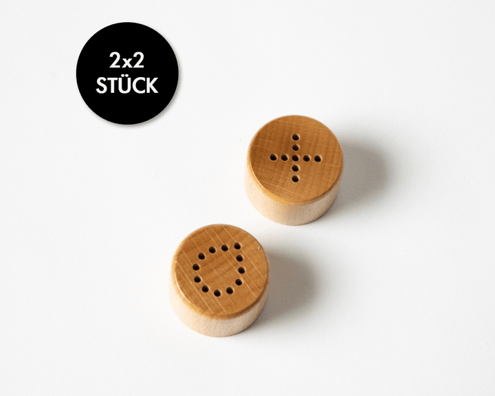 Bio Merchandise - Fair Trade - Holzstreuer-Sets (2x2 Stück) - 1