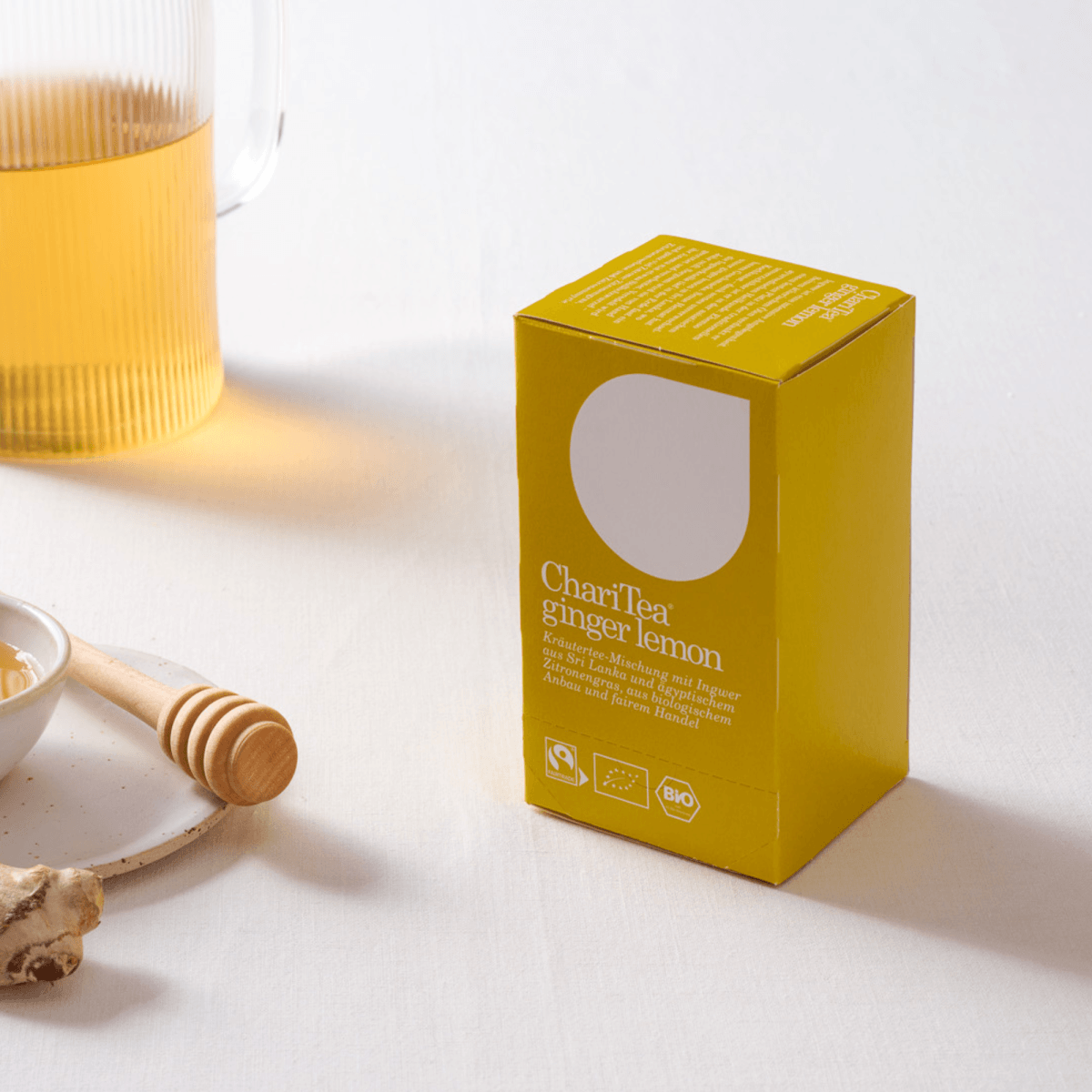 Bio Ingwer Tee Sri Lanka mit Zitrone - Fair Trade - ChariTea Ginger Lemon - 1