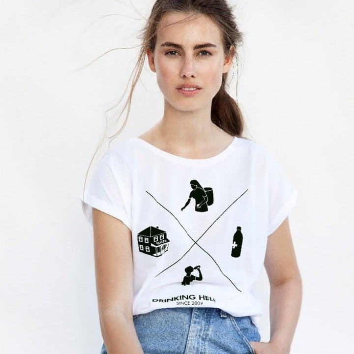 Bio T-Shirt Damen GOTS - Fair produziert - ChariTea Merchandise - Damen T-Shirt "Principle" - 1